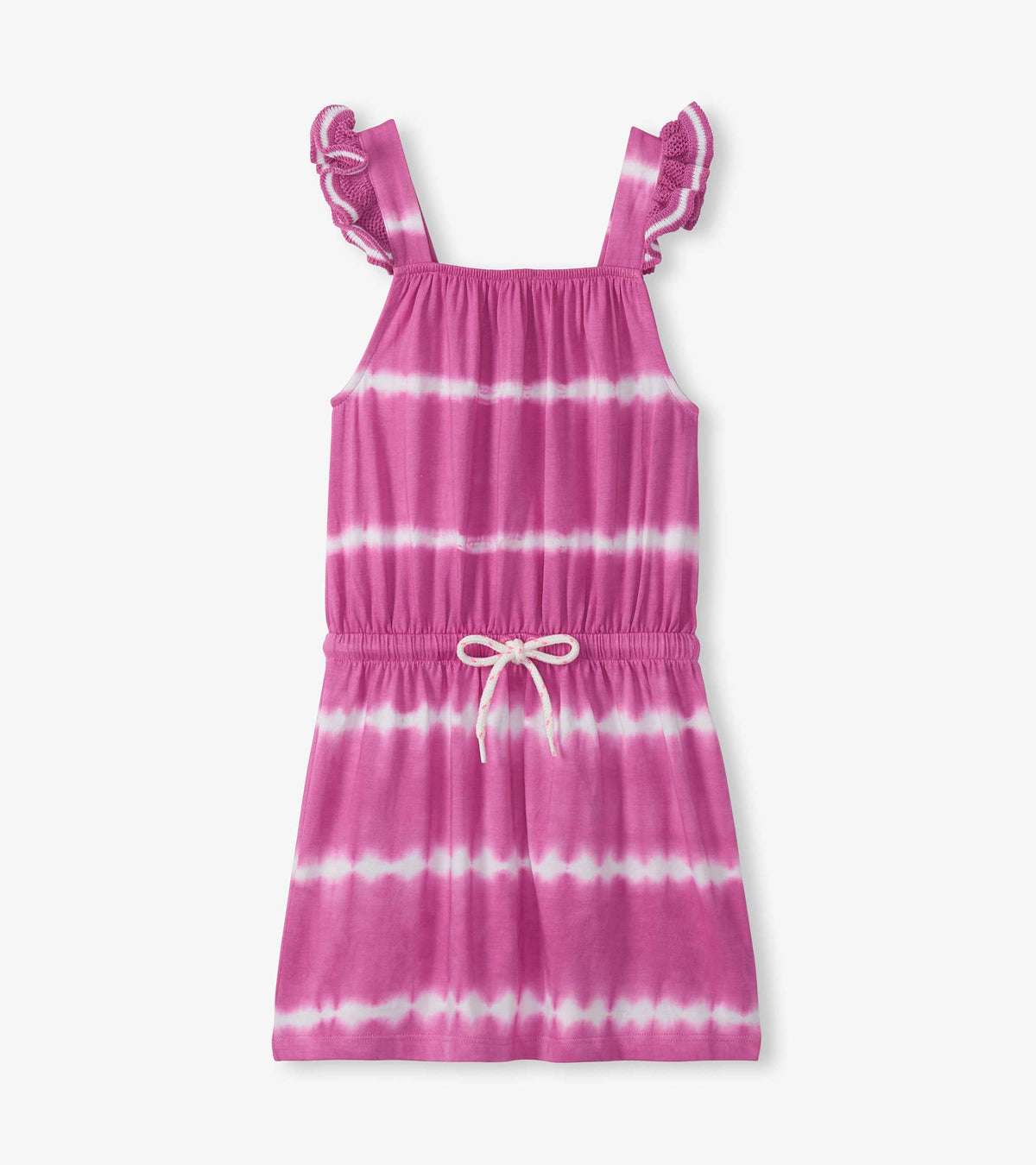 Girls Purple Orchid Tie Dye Crochet Sleeve Dress | Hatley Outlet Girls