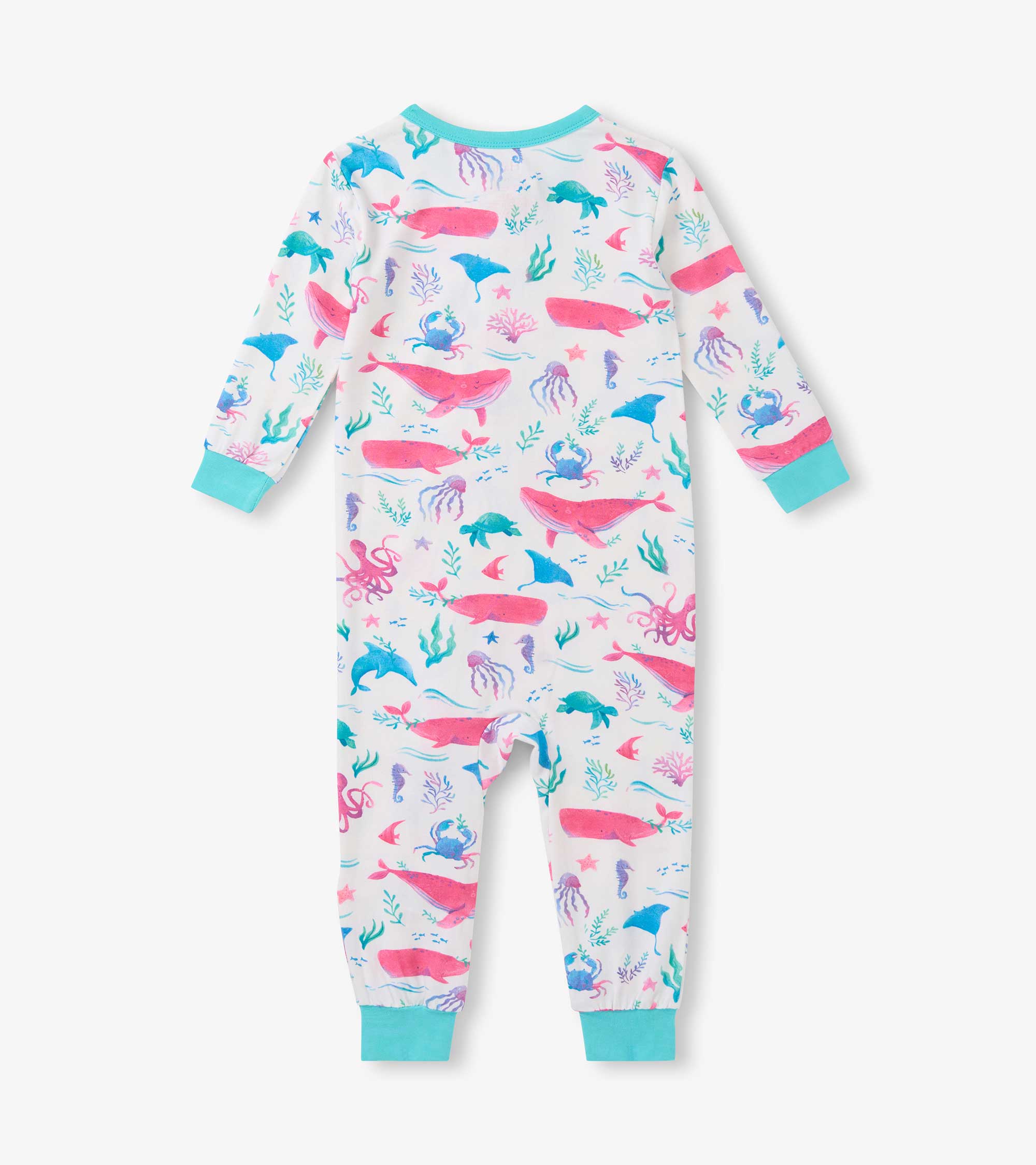 Baby Girls Painted Sealife Bamboo Sleeper | Hatley Onsale Baby & Toddler