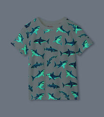 Boys Glow in the Dark Sharks Graphic Tee | Hatley US Boys