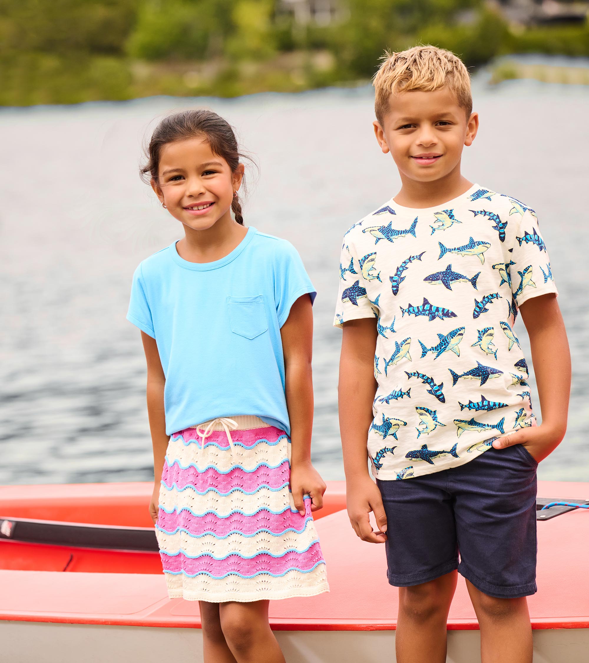 Boys Glow in the Dark Sharks Graphic Tee | Hatley US Boys