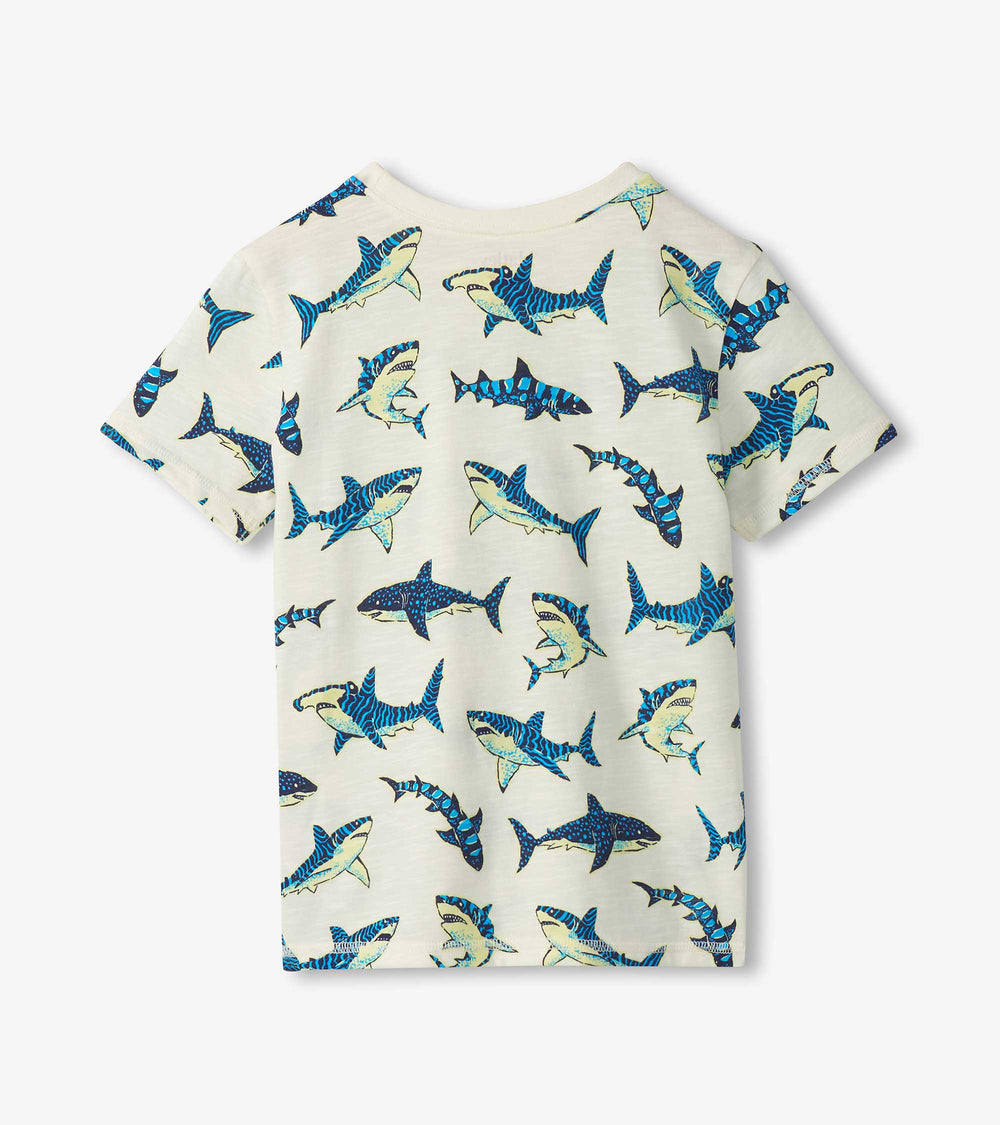 Boys Glow in the Dark Sharks Graphic Tee | Hatley US Boys