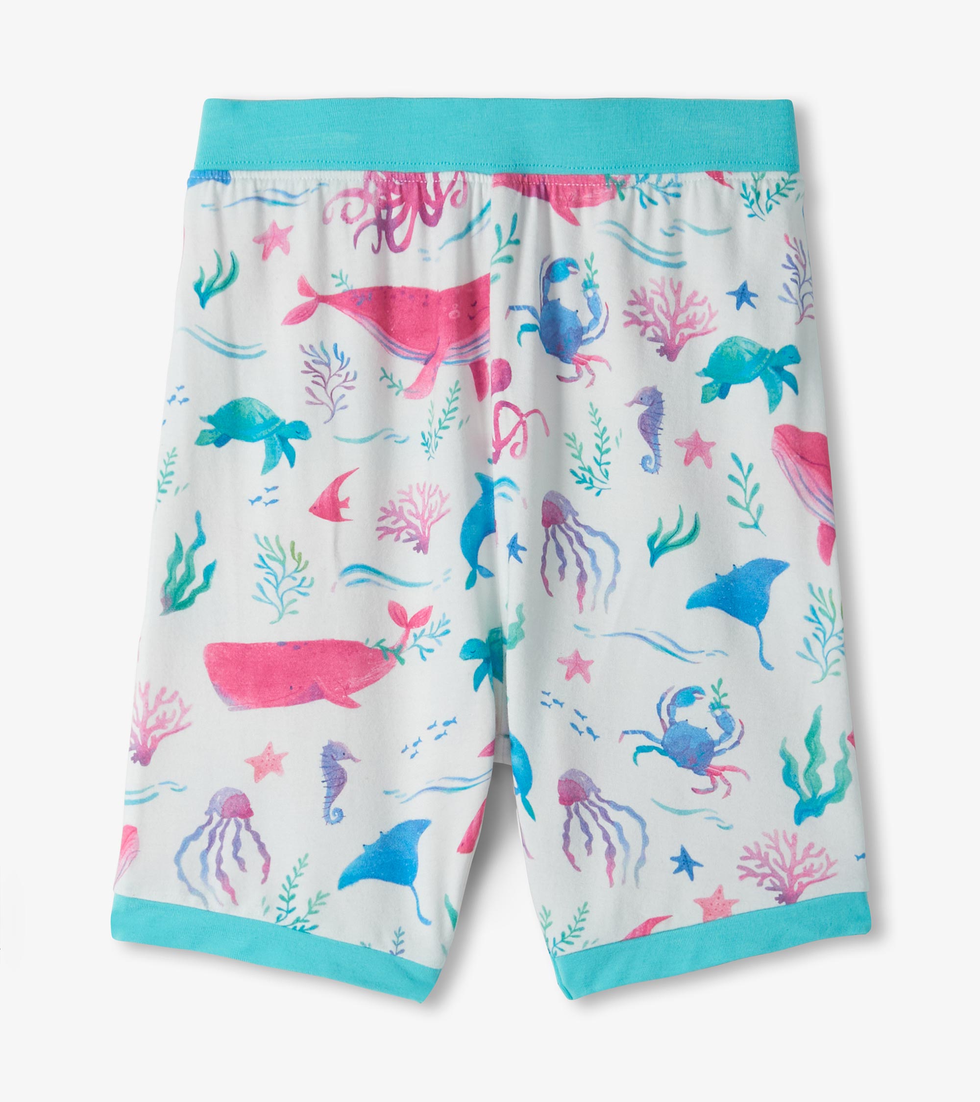 Girls Painted Sealife Bamboo Short Pajama Set | Hatley Outlet Girls