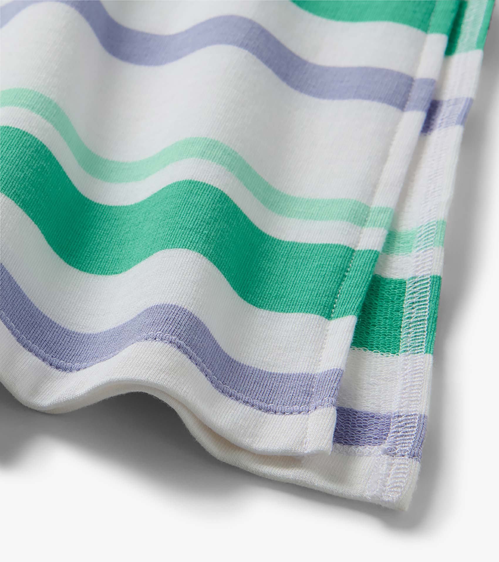 Pleated Sleeve Midi Dress - Offset Stripes | Hatley US Women