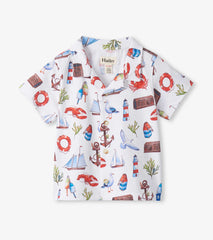 Baby & Toddler Boys Painted Seascape Jersey Button Down | Hatley Baby & Toddler