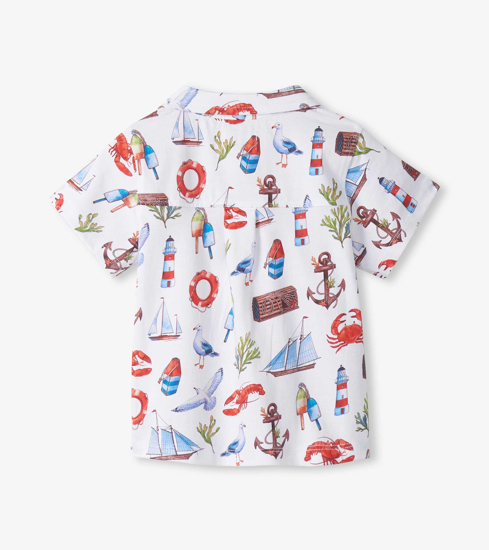 Baby & Toddler Boys Painted Seascape Jersey Button Down | Hatley Baby & Toddler