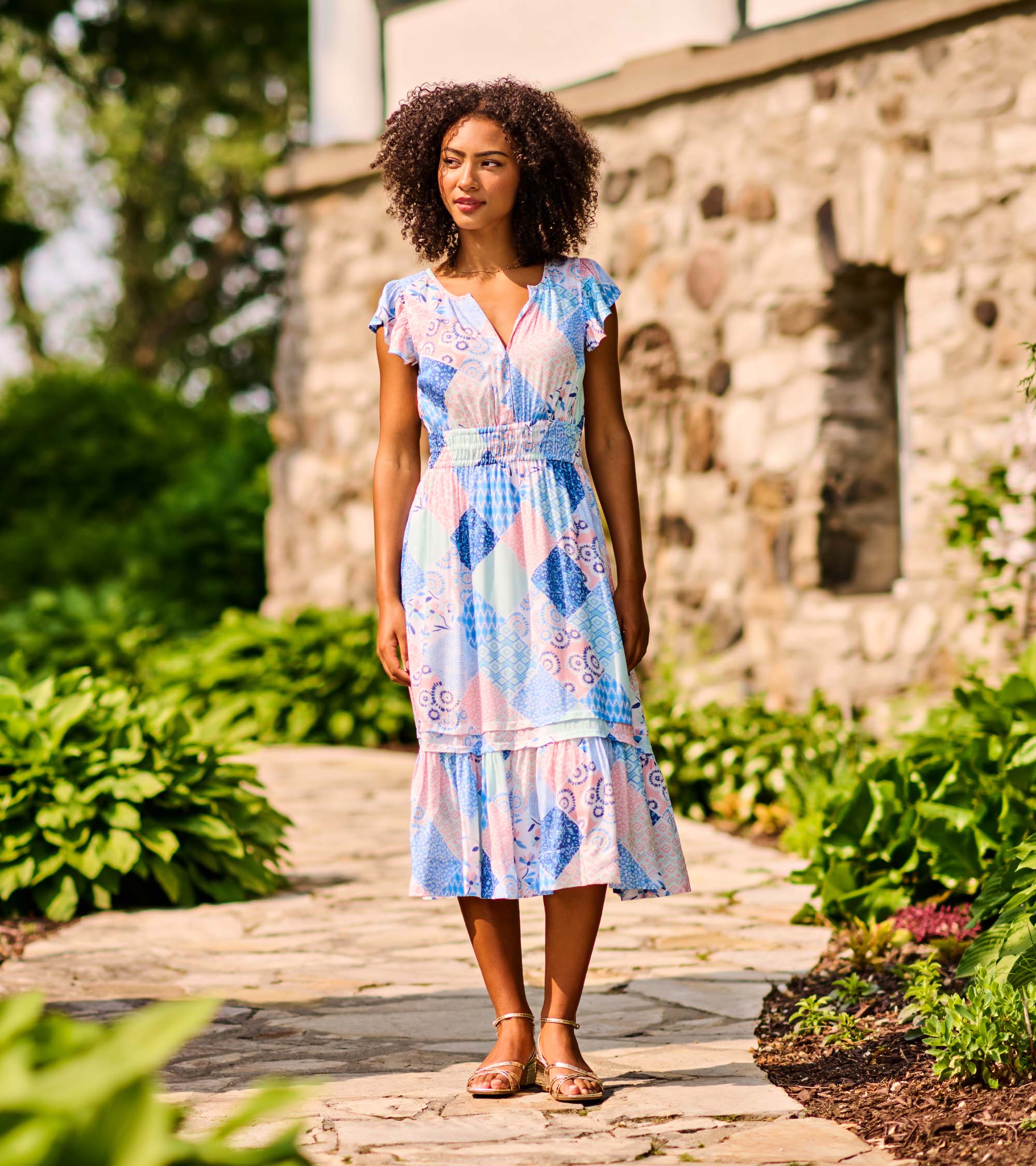 Fiona Dress - Mixed Match Patches | Hatley Onsale Women
