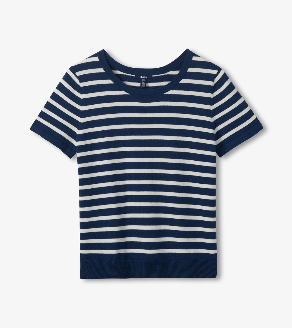 Simone Knit Tee - Navy & White Stripes | Hatley Onsale Women