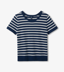 Simone Knit Tee - Navy & White Stripes | Hatley Onsale Women
