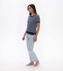Simone Knit Tee - Navy & White Stripes | Hatley Onsale Women