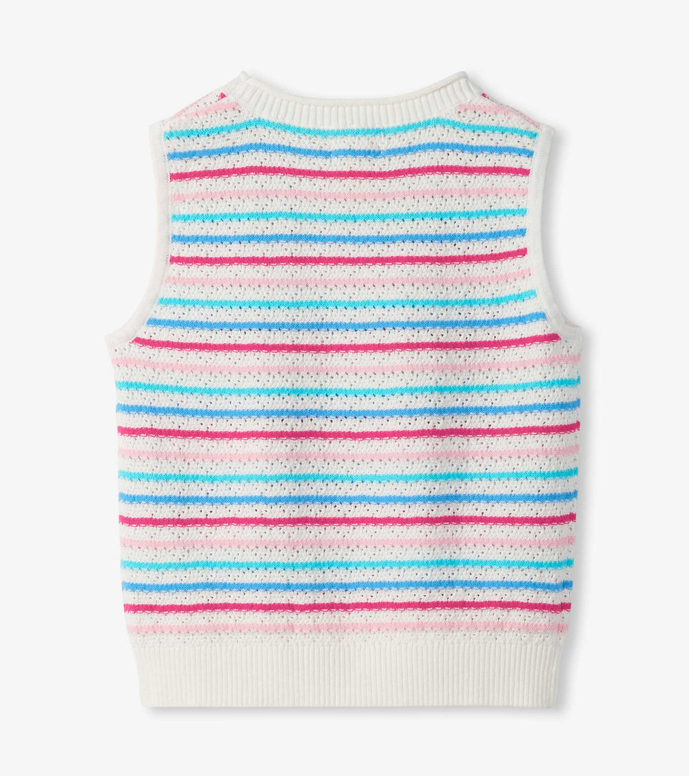 Girls Rainbow Berry Stripe Crochet Tank | Hatley Outlet Girls