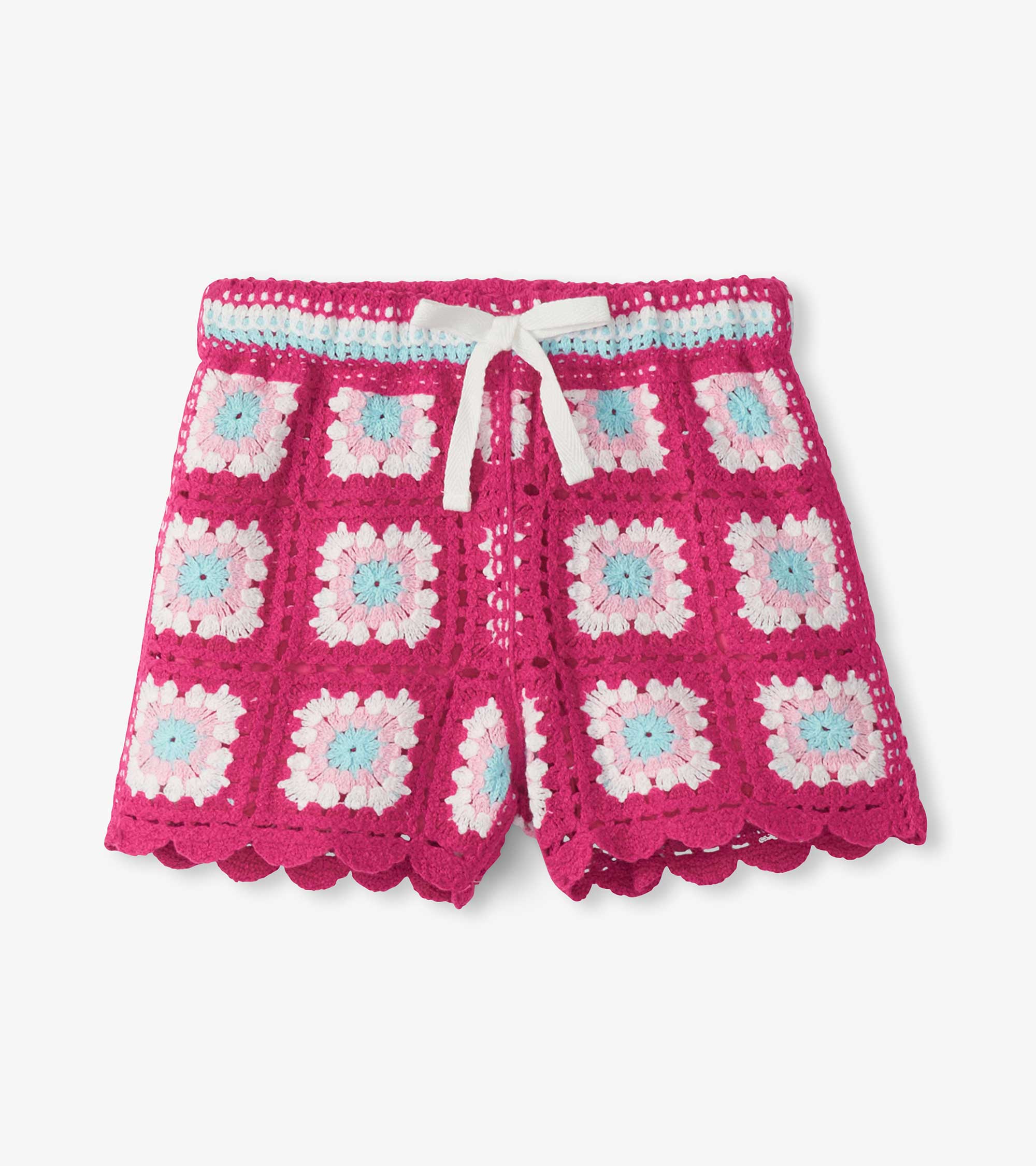 Girls Raspberry Rose Crochet Shorts | Hatley Sale Girls