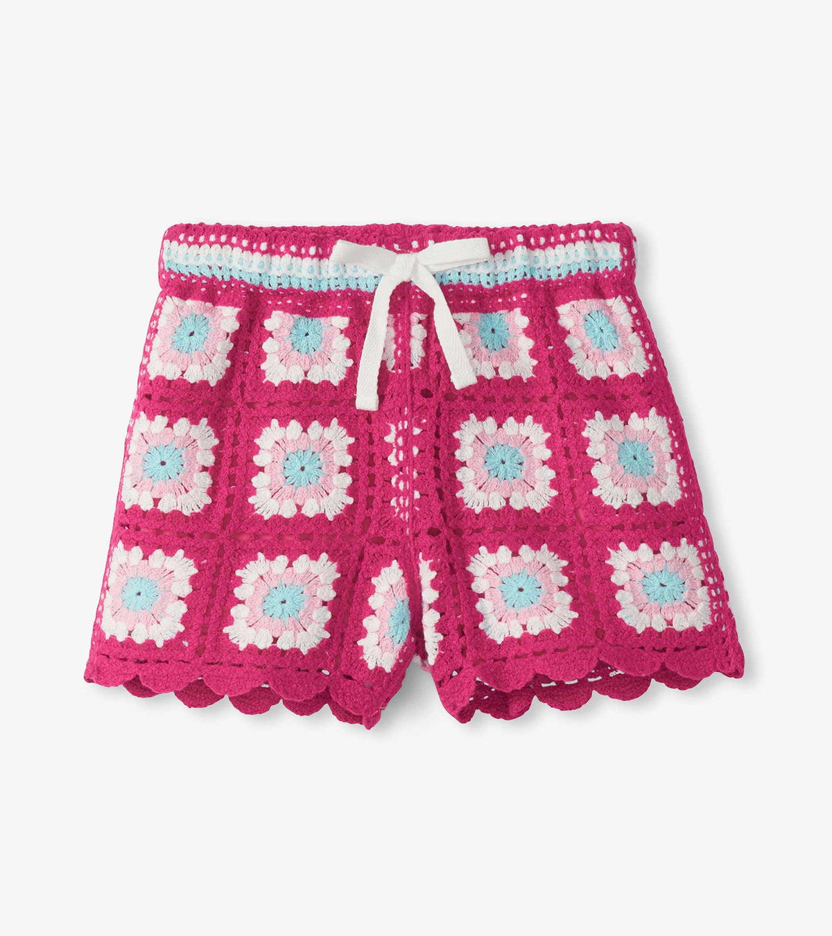Girls Raspberry Rose Crochet Shorts | Hatley Sale Girls