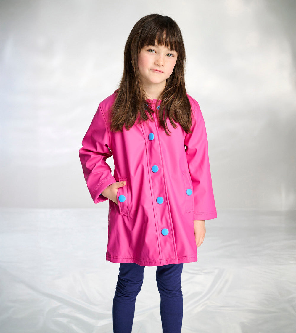 Girls Raspberry Rose Rain Jacket | Hatley Girls