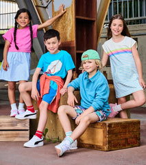 Girls Rainbow Stripe Slouchy Dress | Hatley Girls