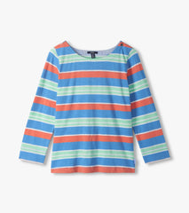 Button Breton - Azure Stripes | Hatley For Women