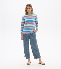 Button Breton - Azure Stripes | Hatley For Women