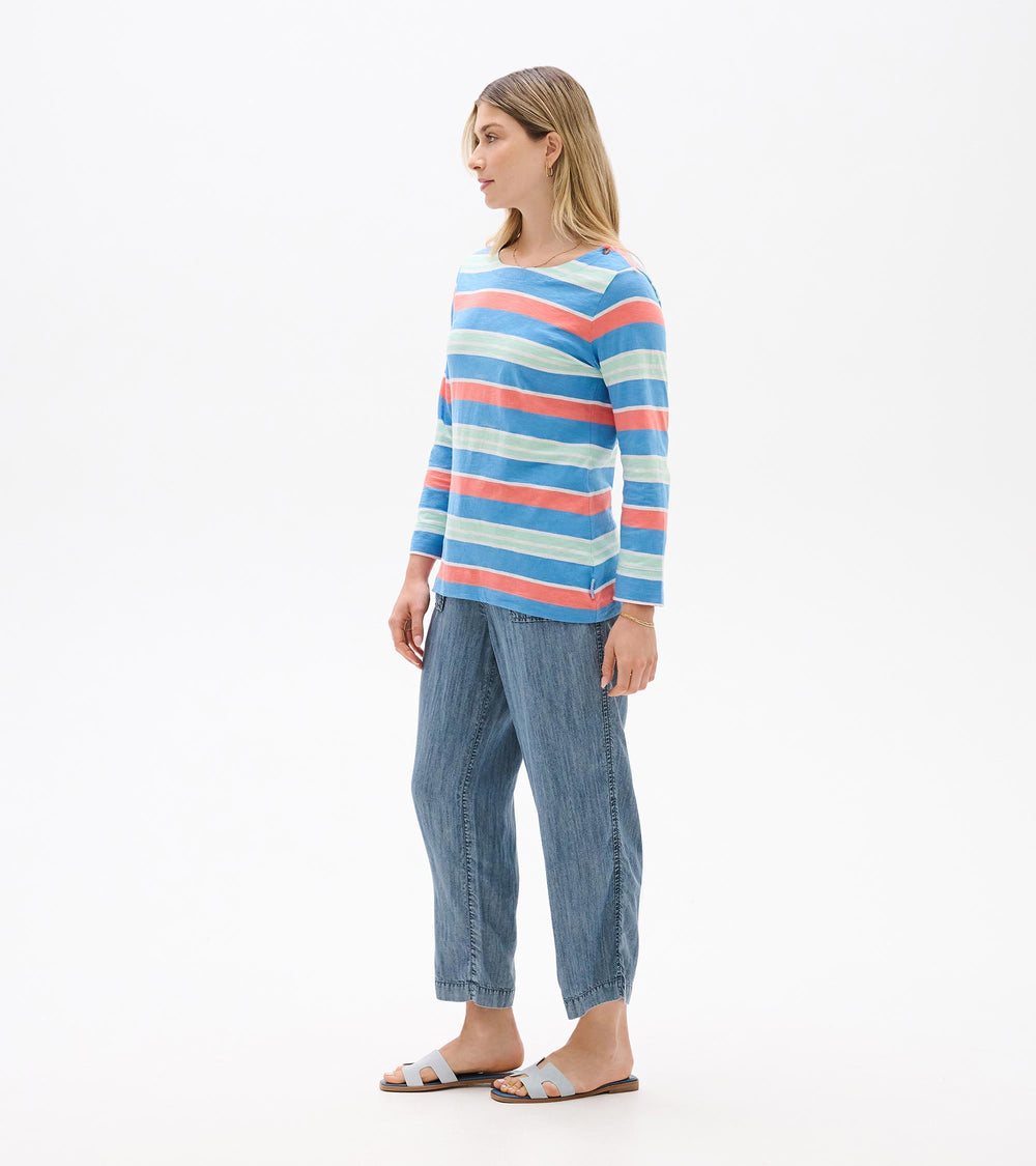 Button Breton - Azure Stripes | Hatley For Women