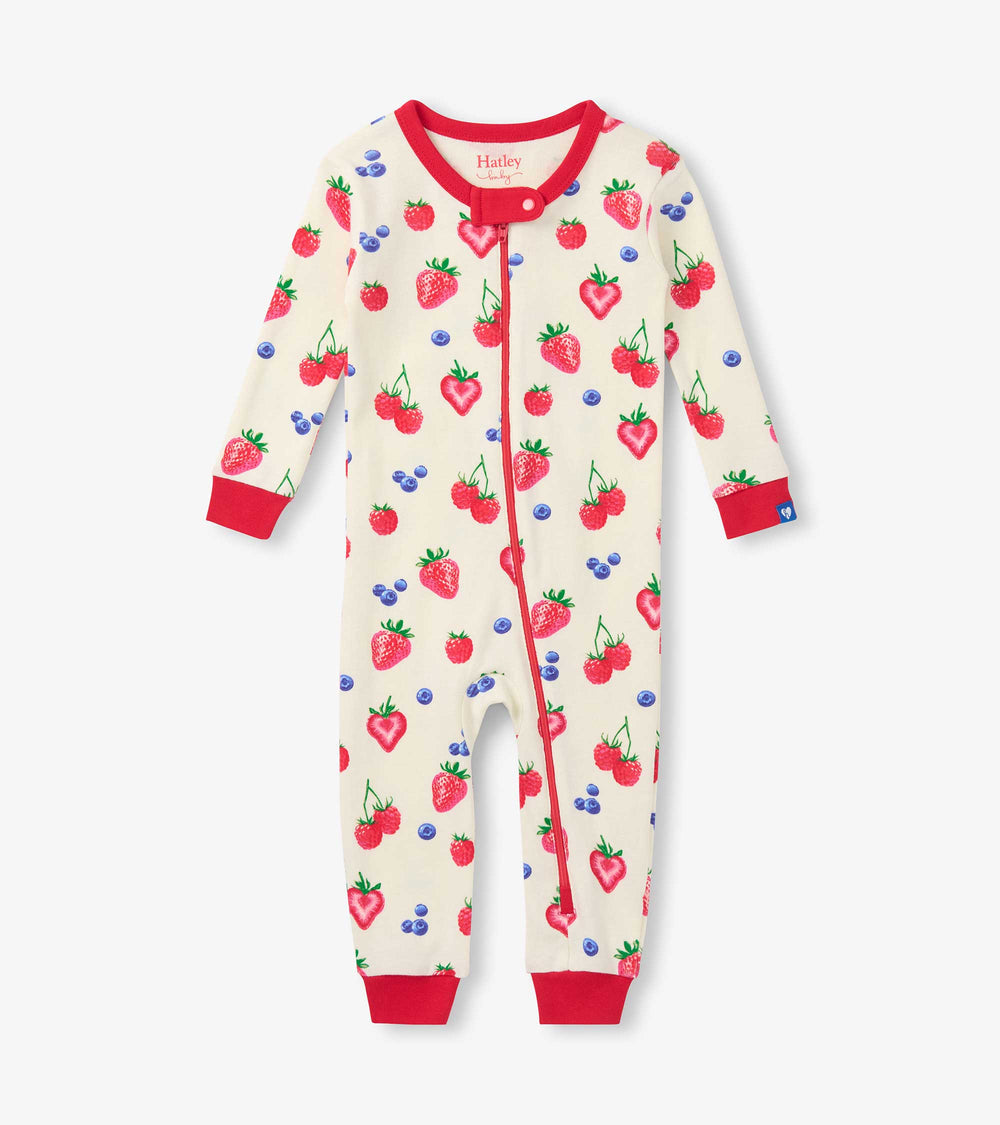 Baby Girls Summer Berries Cotton Sleeper | Hatley Discount Baby & Toddler