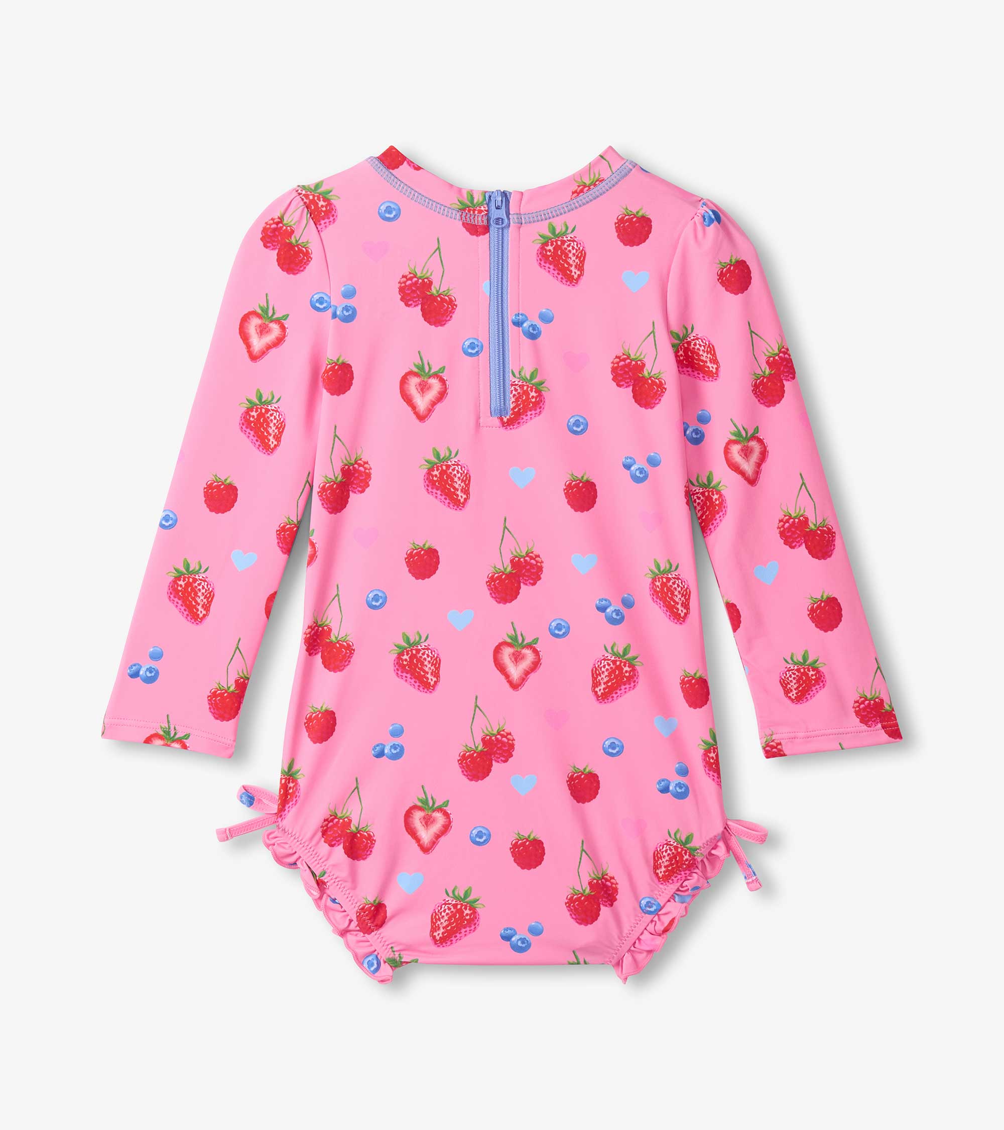 Baby Girls Summer Berries One-Piece Rashguard Swimsuit | Hatley