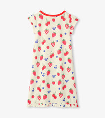 Girls Summer Berries Ruffle Hem Nightdress | Hatley Girls