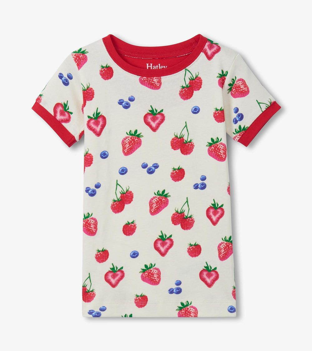 Girls Summer Berries Cotton Short Pajama Set | Hatley Onsale Girls