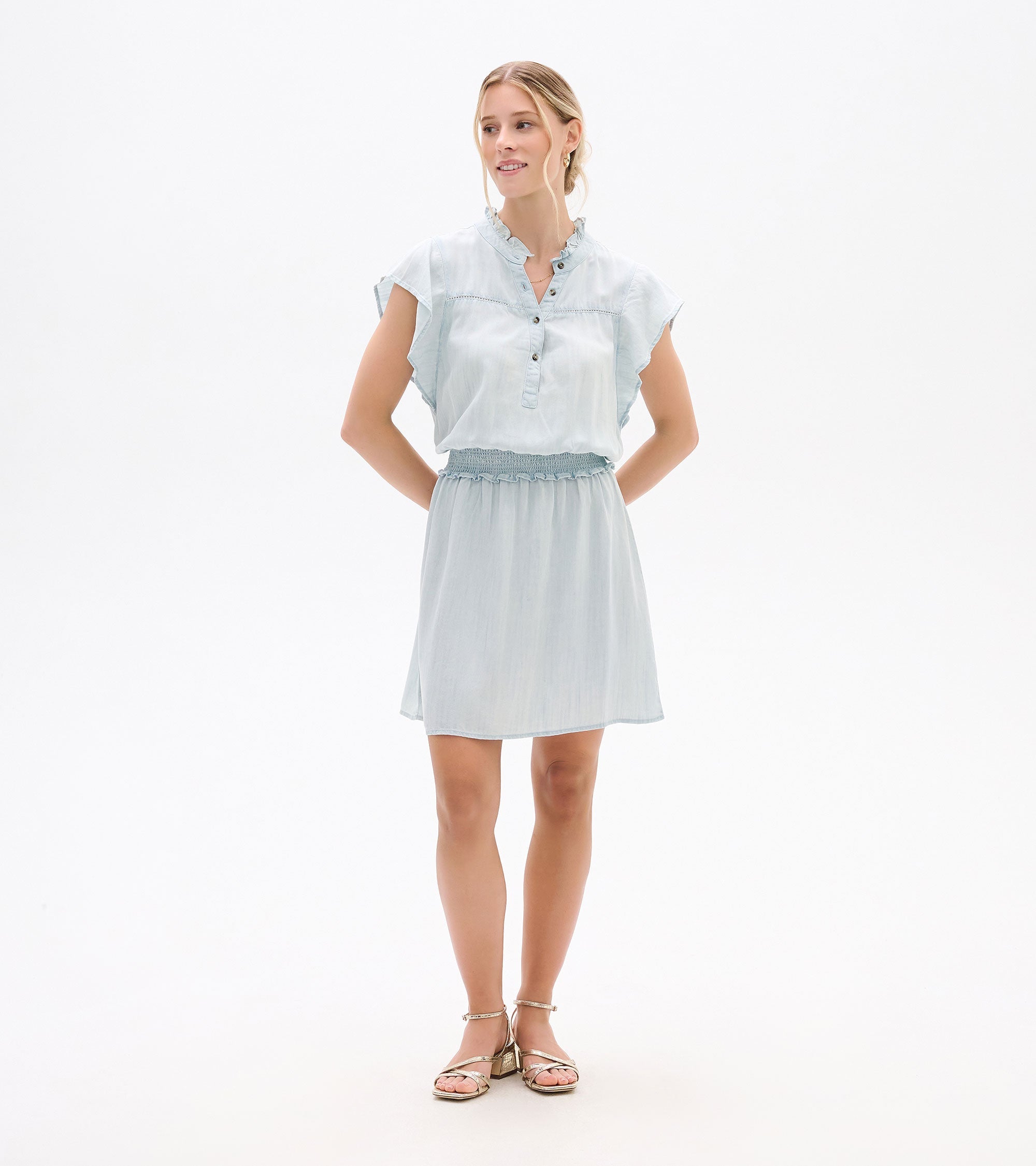 Ava Dress - Soft Blue Wash | Hatley Women