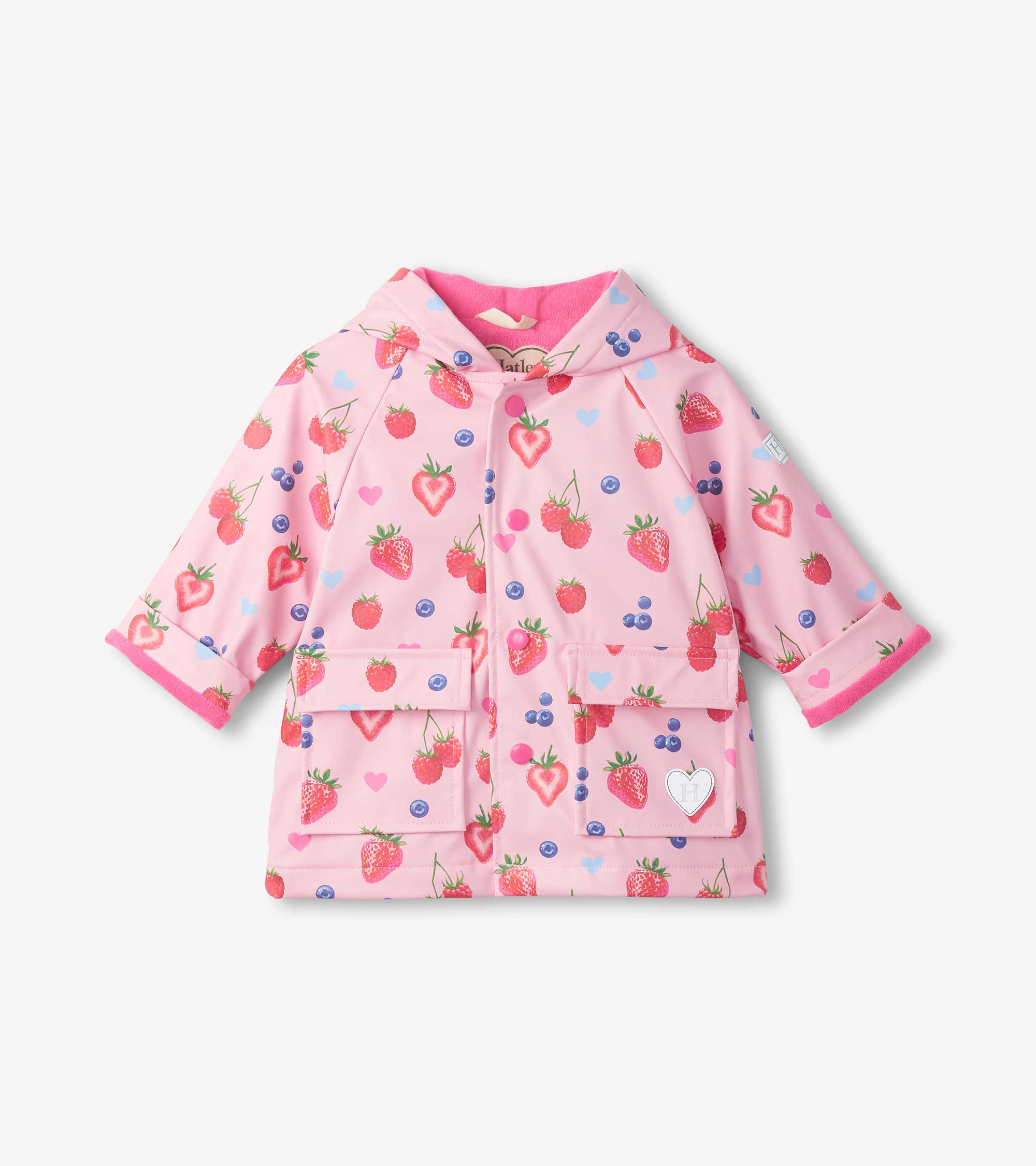 Baby & Toddler Girls Summer Berries Button-Up Rain Jacket | Hatley Outlet Baby & Toddler