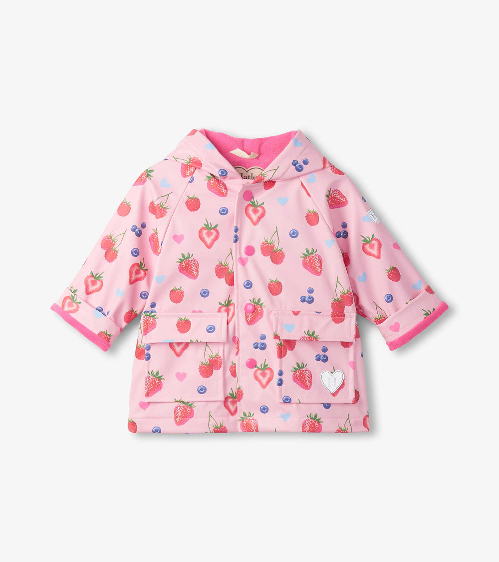 Baby & Toddler Girls Summer Berries Button-Up Rain Jacket | Hatley Outlet Baby & Toddler