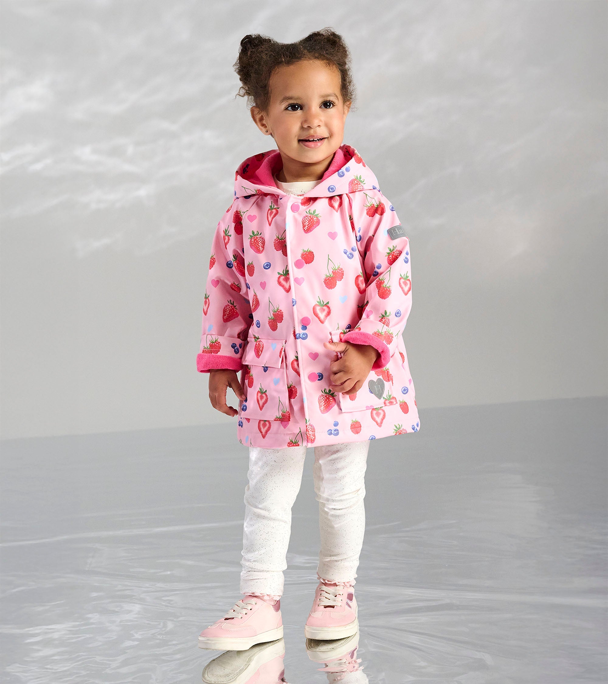 Baby & Toddler Girls Summer Berries Button-Up Rain Jacket | Hatley Outlet Baby & Toddler