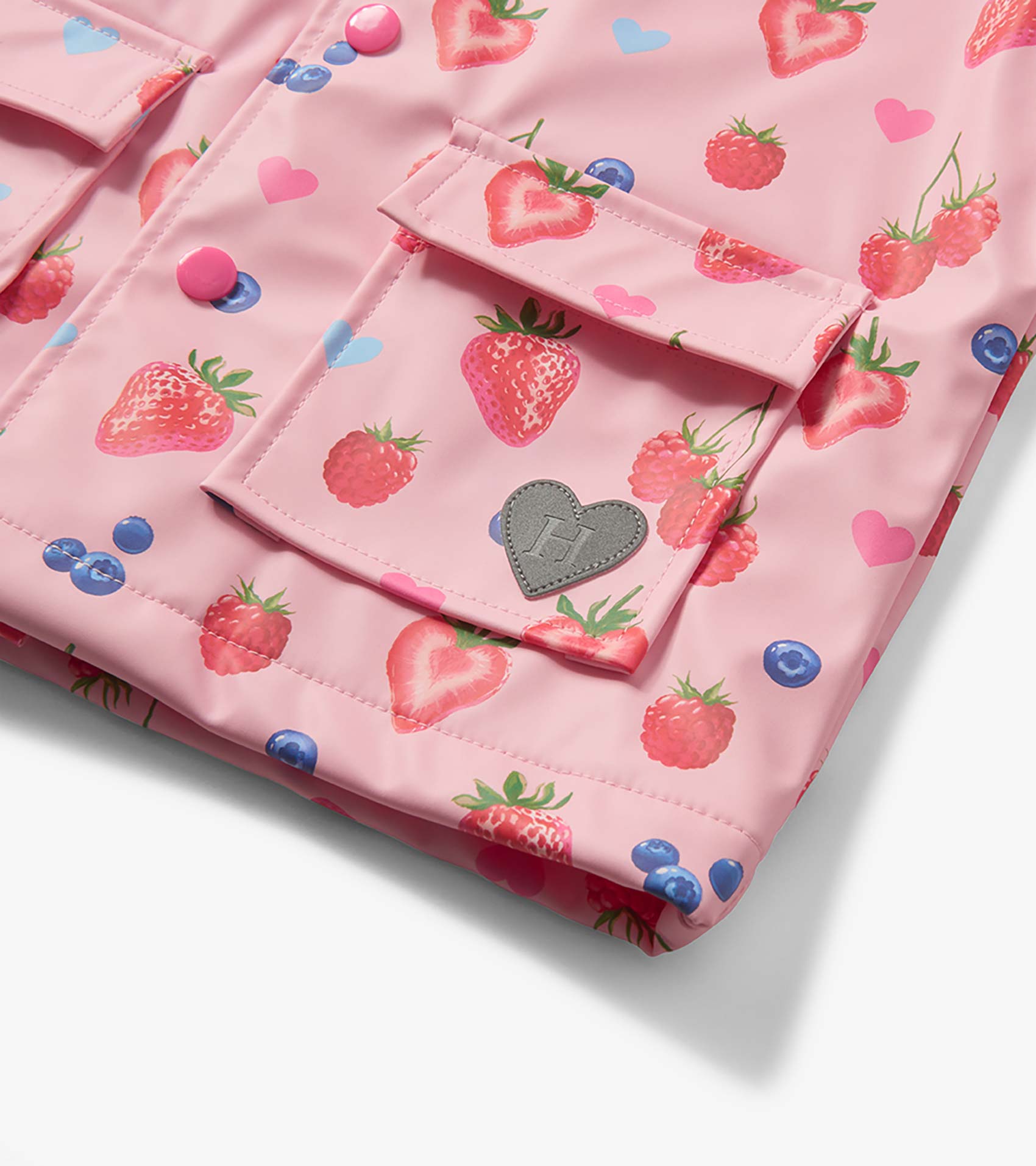 Baby & Toddler Girls Summer Berries Button-Up Rain Jacket | Hatley Outlet Baby & Toddler