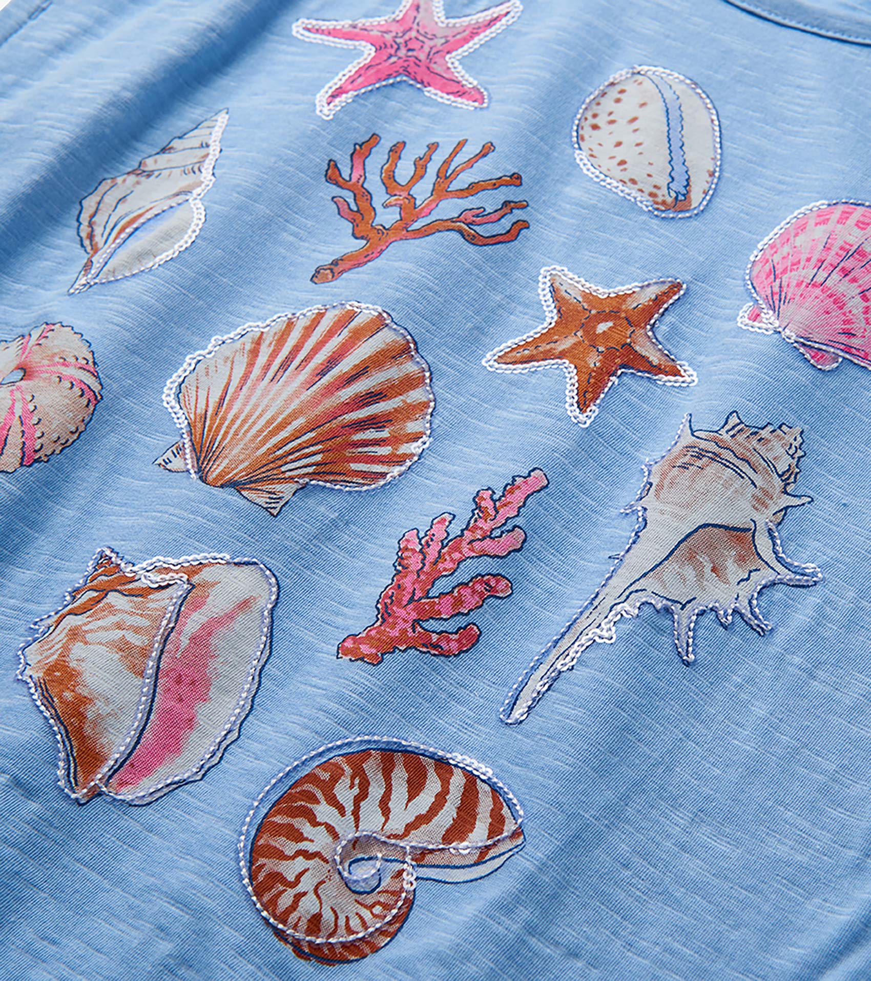 Girls Sea Shell Cinched Shoulder Top | Hatley US Girls