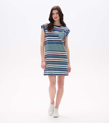 Pocket Tee Dress - Seaside Stripes | Hatley US Women