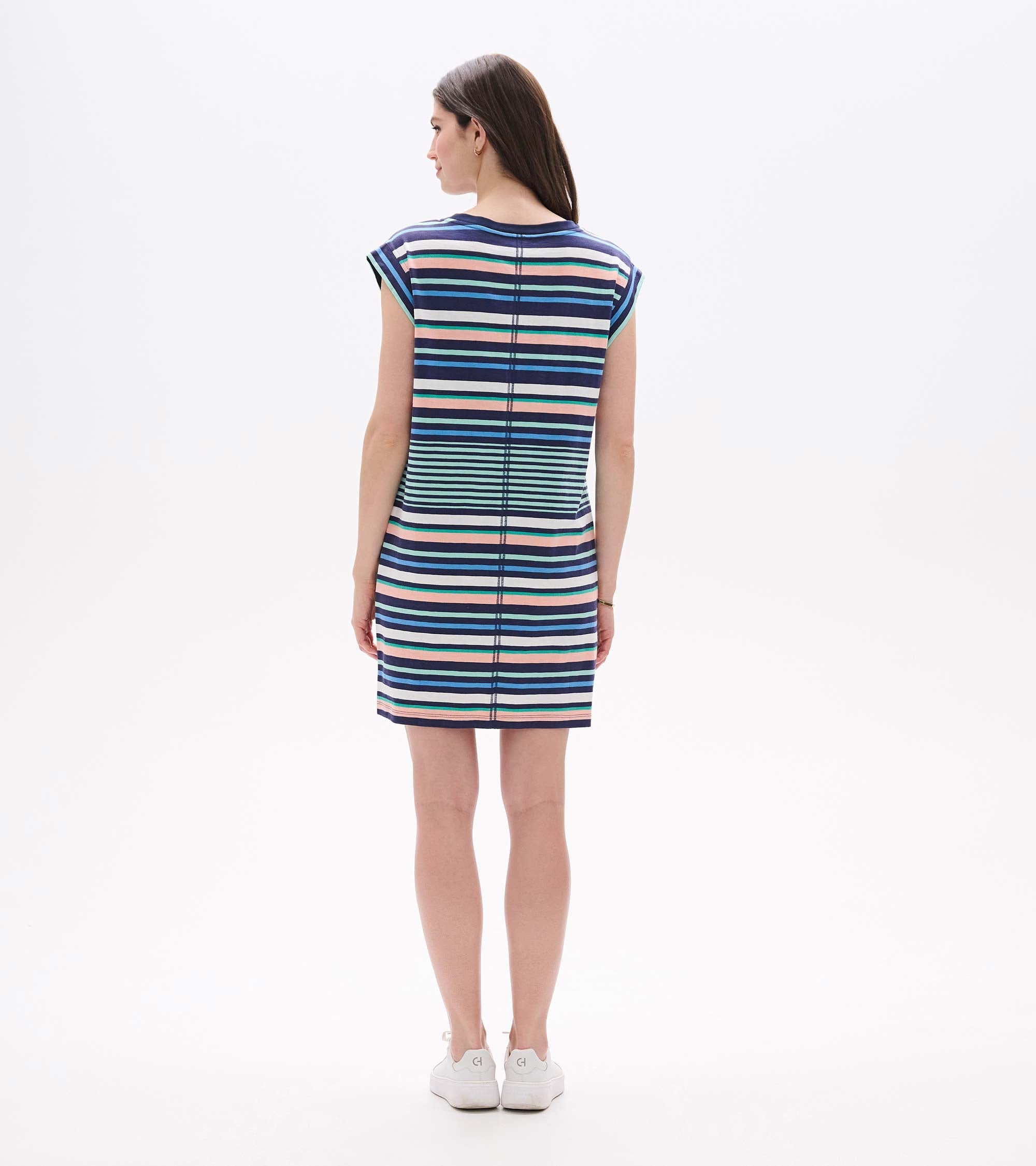Pocket Tee Dress - Seaside Stripes | Hatley US Women