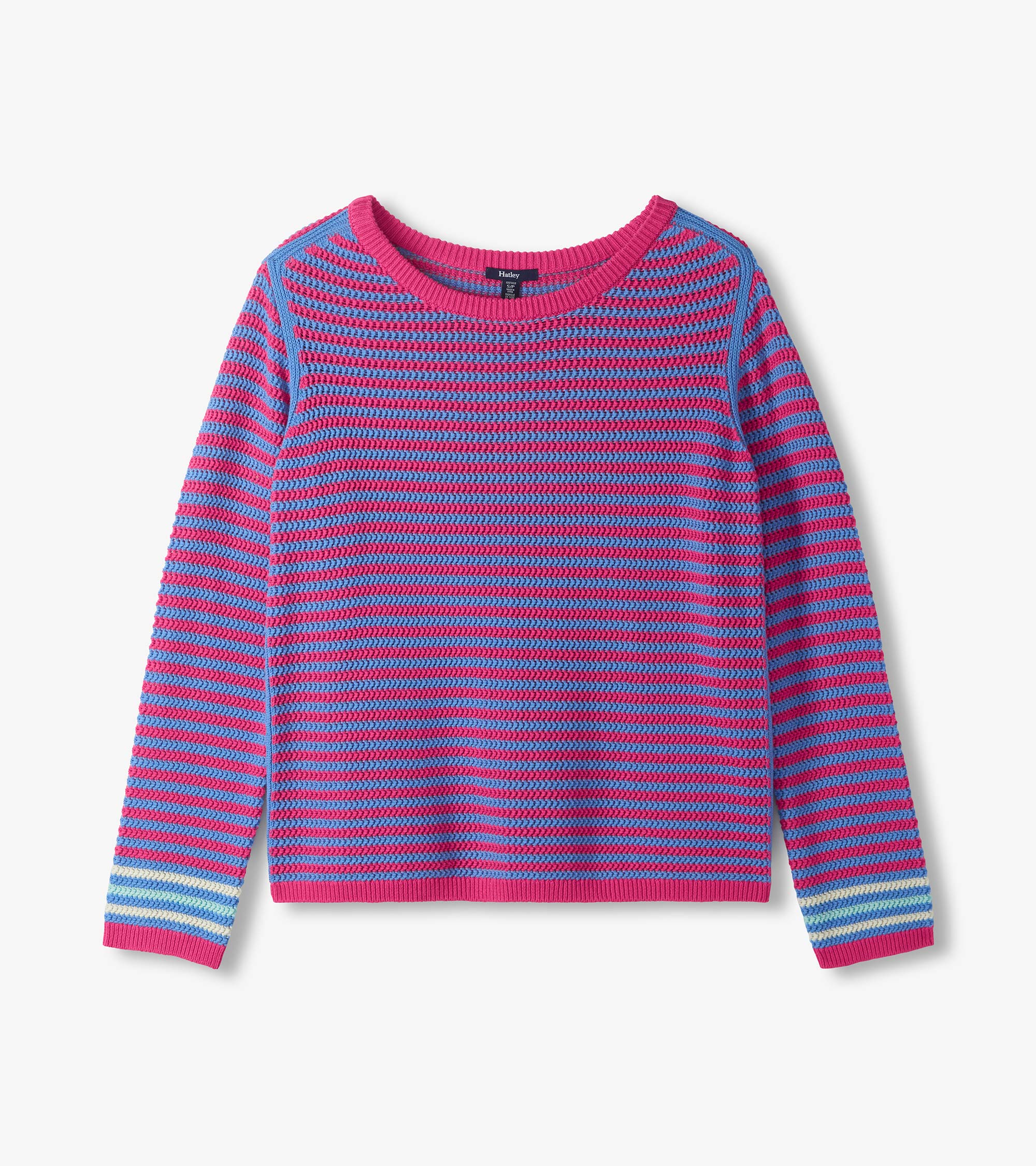 Pointelle Stripe Sweater - South East Summer | Hatley