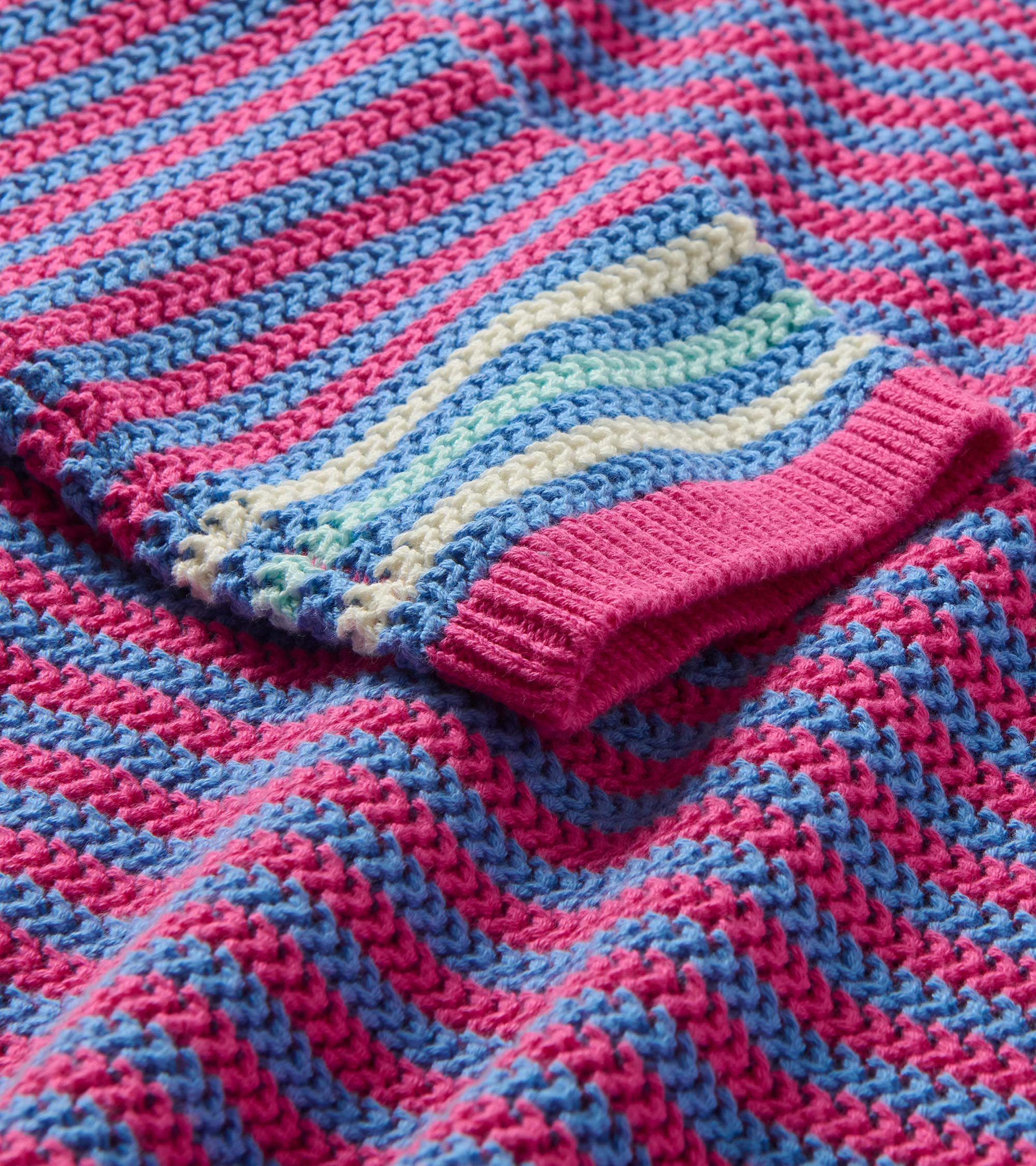 Pointelle Stripe Sweater - South East Summer | Hatley