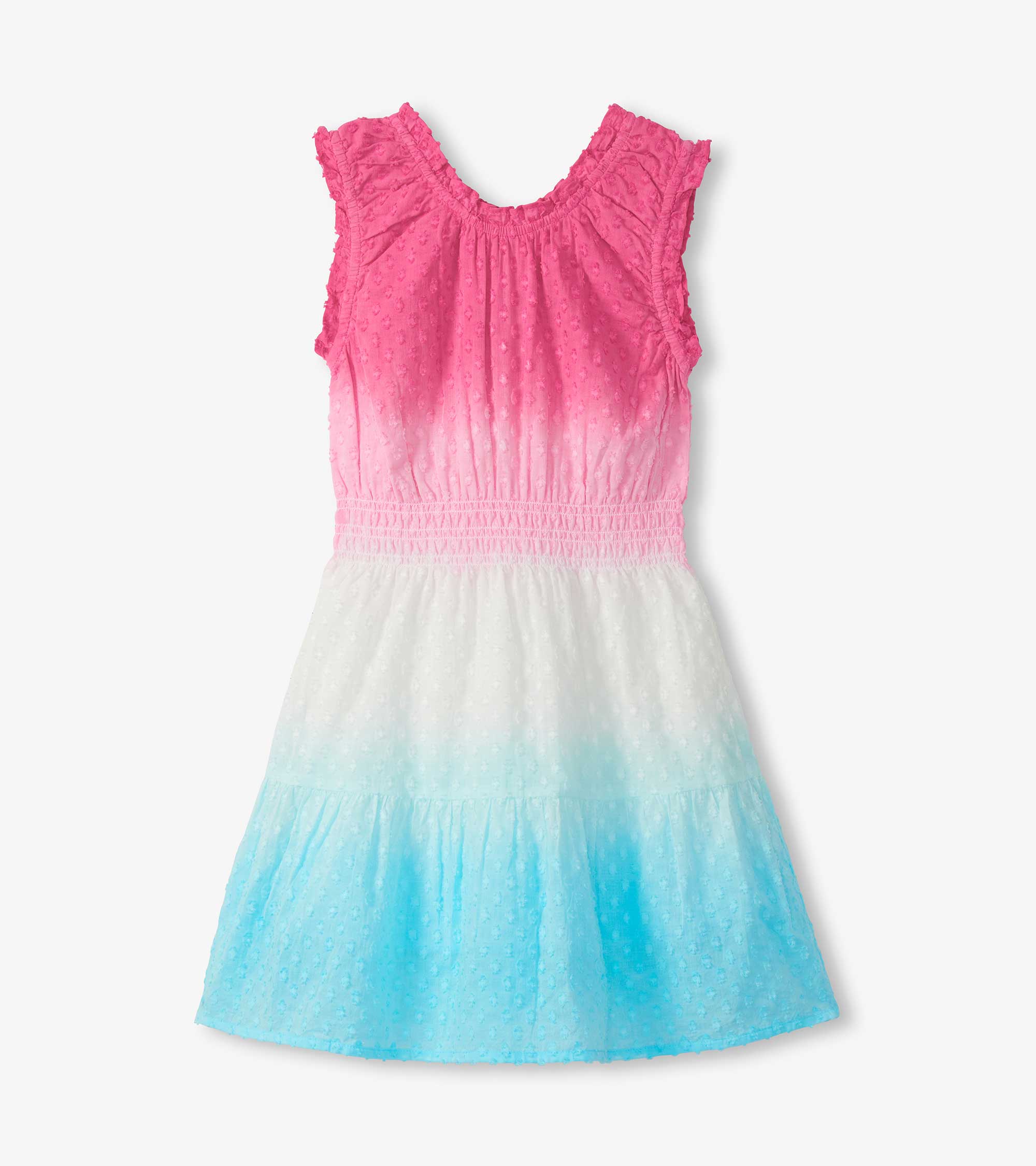 Girls Summer Garden Dip Dye Gathered Dress | Hatley