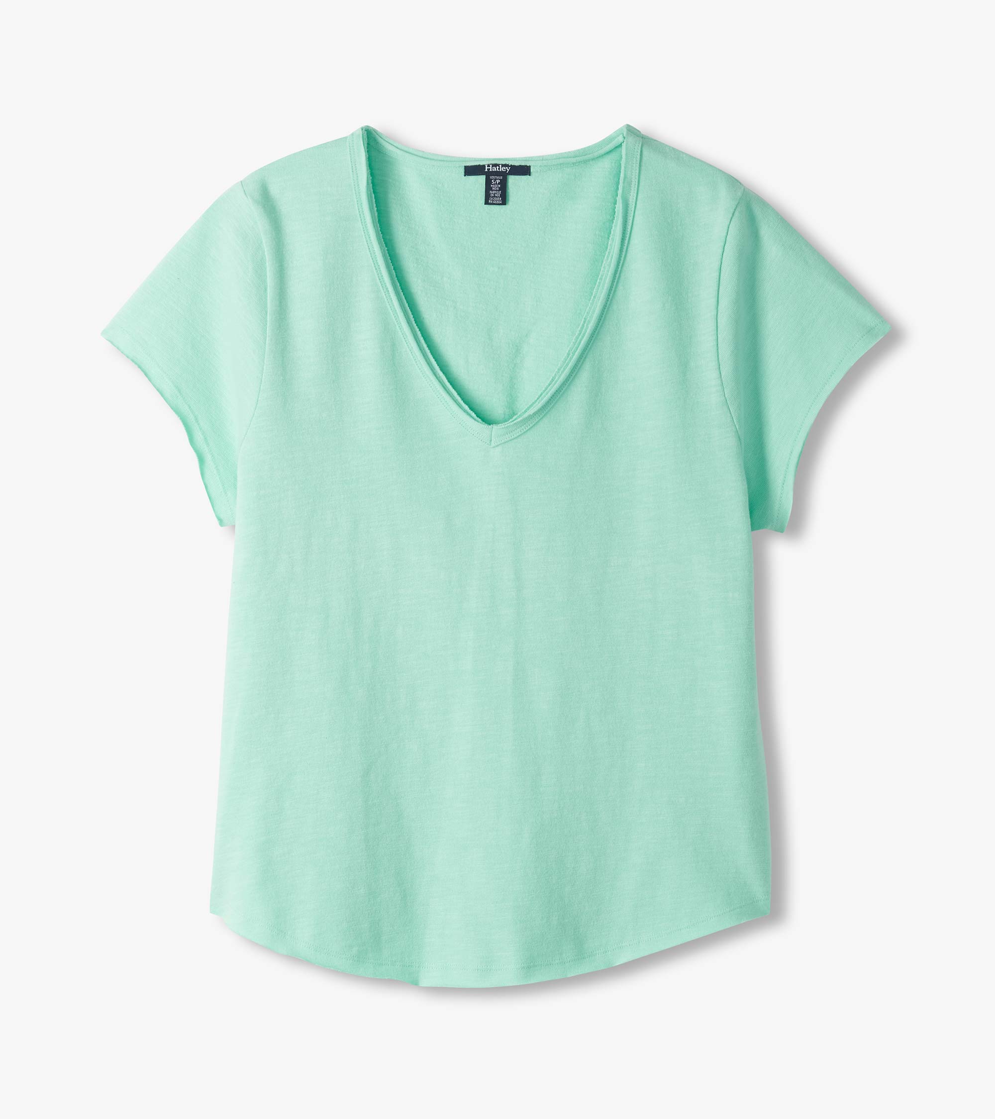 Sadie V-Neck Tee - Sea Glass | Hatley Outlet Women