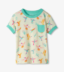 Girls Springtime Hummingbirds Bamboo Short Pajama Set | Hatley For Girls