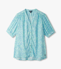 Ivy Blouse - Beach Glass Ikat | Hatley US Women