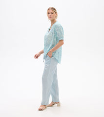 Ivy Blouse - Beach Glass Ikat | Hatley US Women