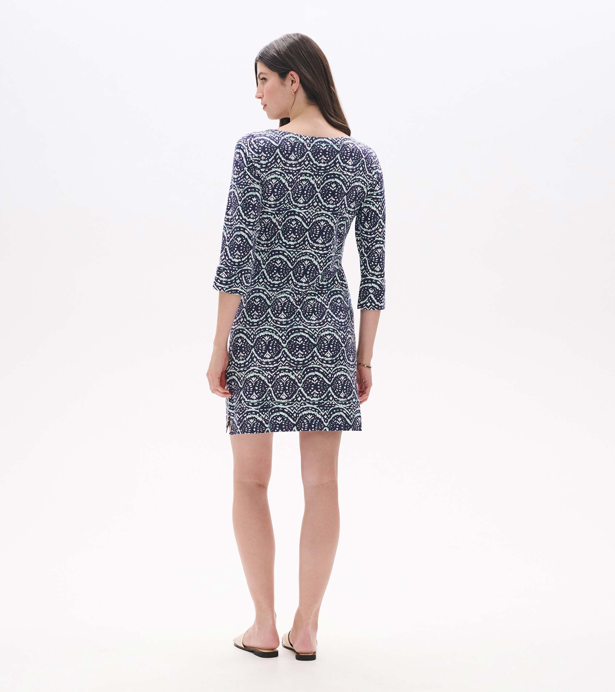 Lily Notch Neck Dress - Soft Ikat | Hatley Onsale Women