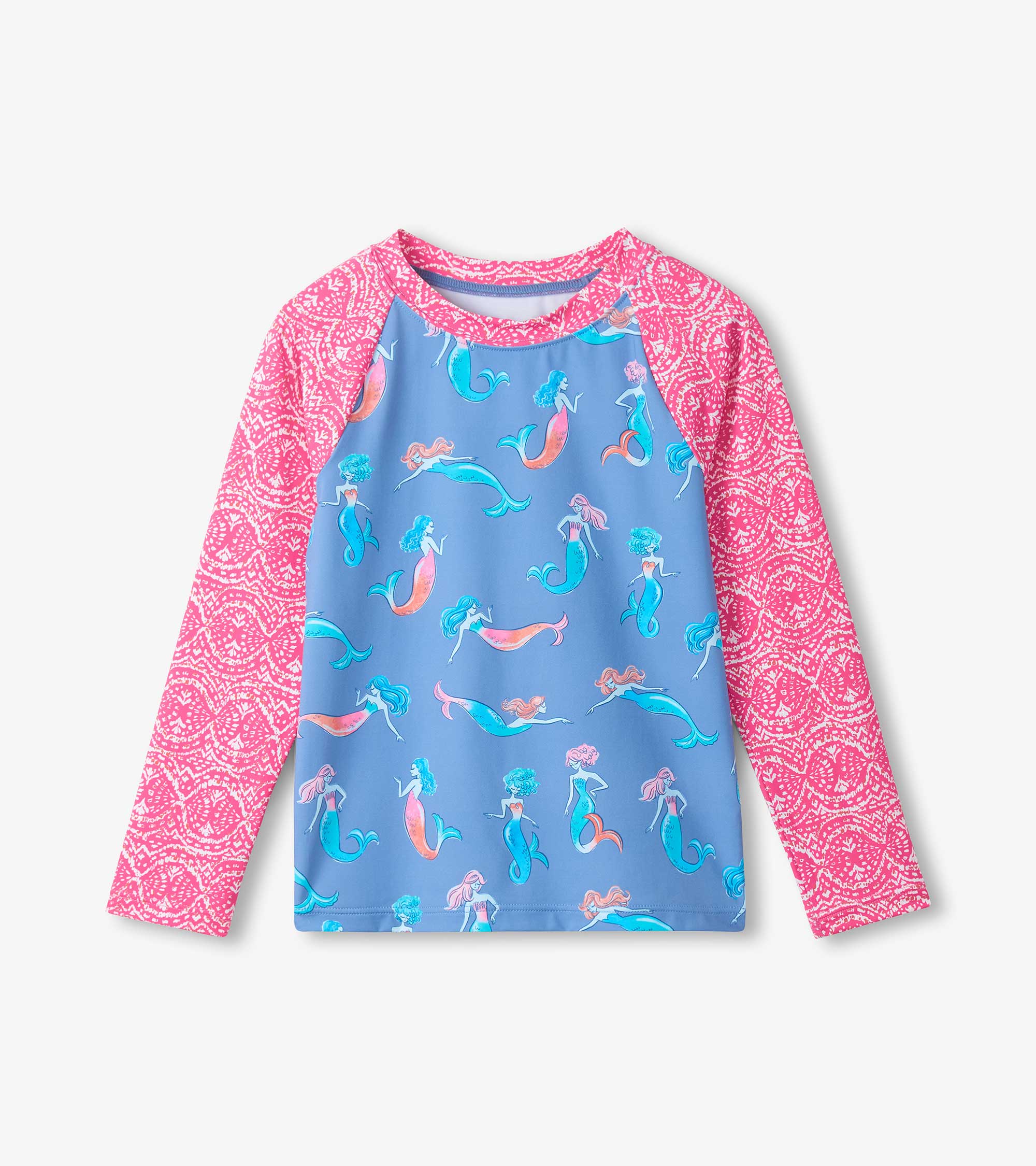 Girls Mermaids Long Sleeve Rashguard | Hatley For Girls