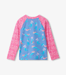 Girls Mermaids Long Sleeve Rashguard | Hatley For Girls