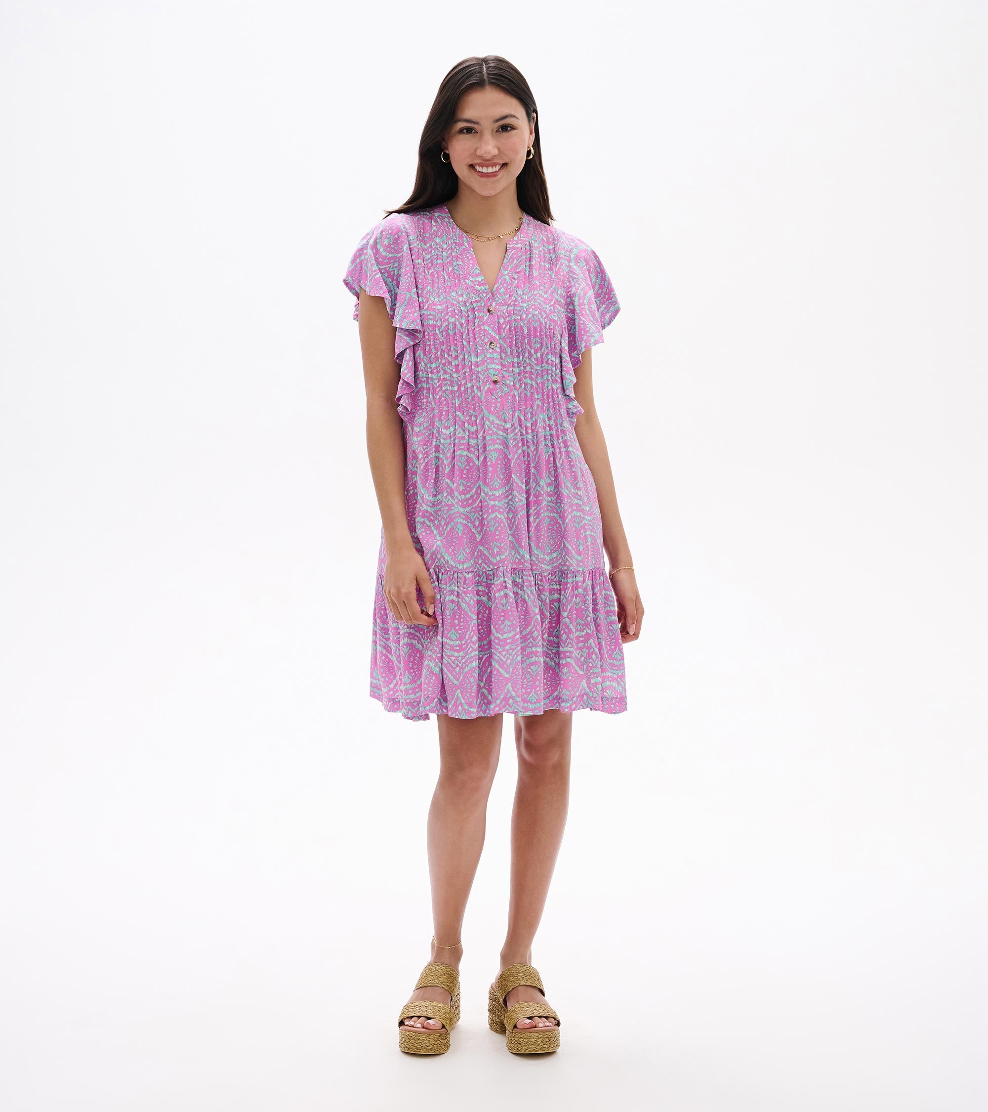 Pintuck Dress - Soft Ikat | Hatley Onsale Women