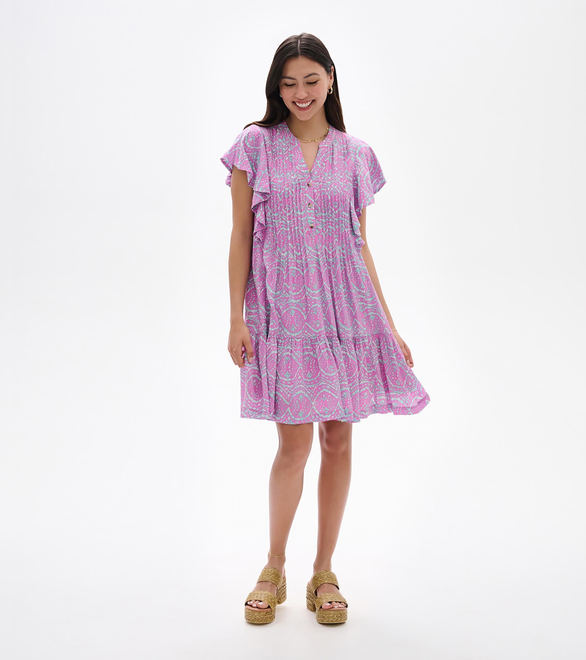 Pintuck Dress - Soft Ikat | Hatley Onsale Women