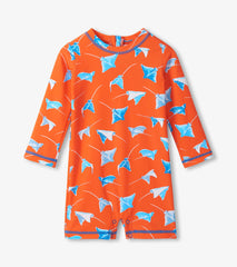 Baby Boys Sting Rays One-Piece Rashguard | Hatley Onsale Baby & Toddler