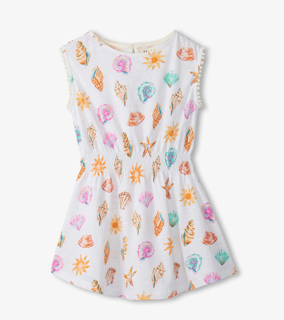 Girls Shells and Sunshine Smocked Waist Dress | Hatley For Girls