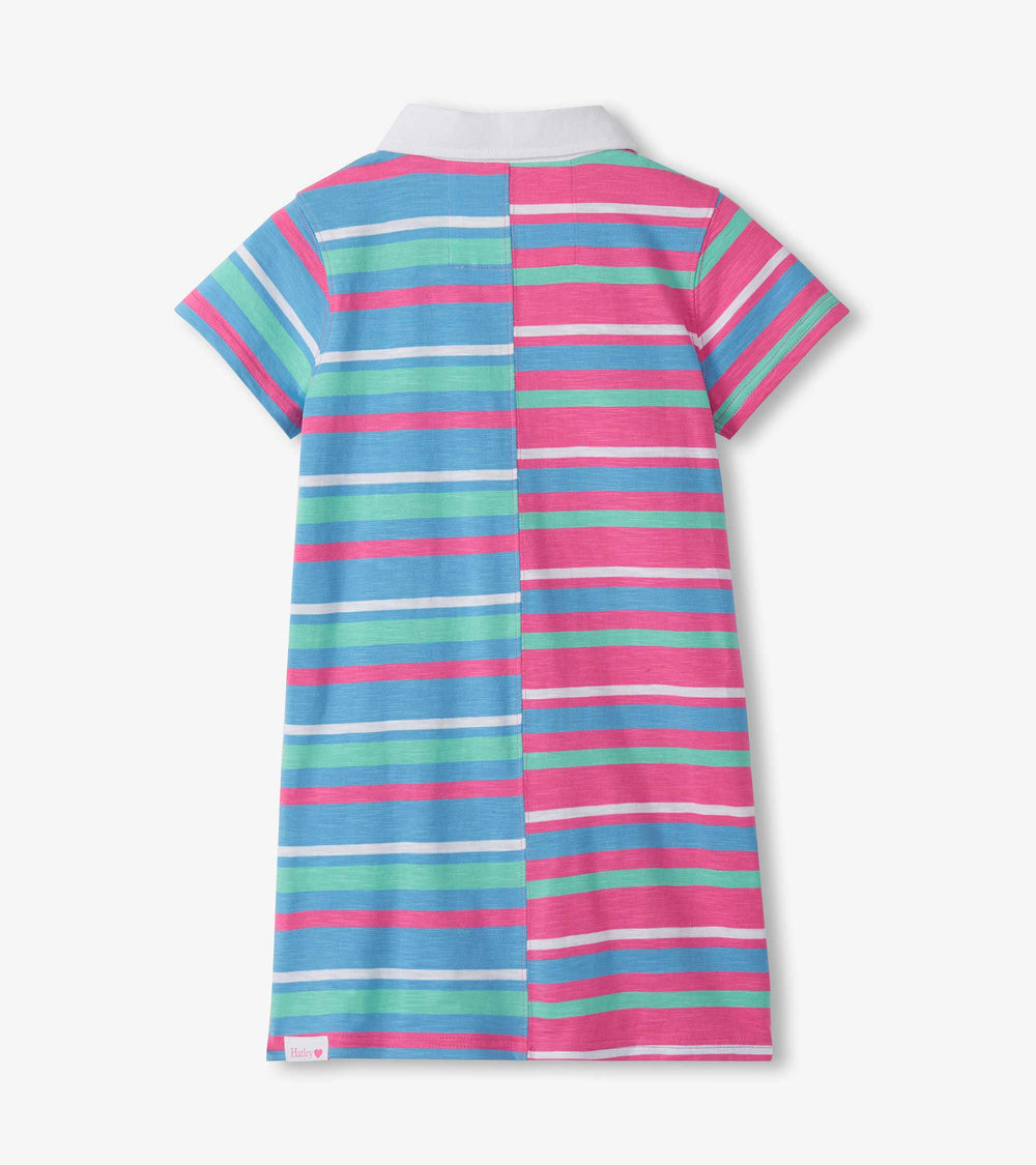Girls Mixed Stripes Cotton Polo Dress | Hatley Onsale Girls