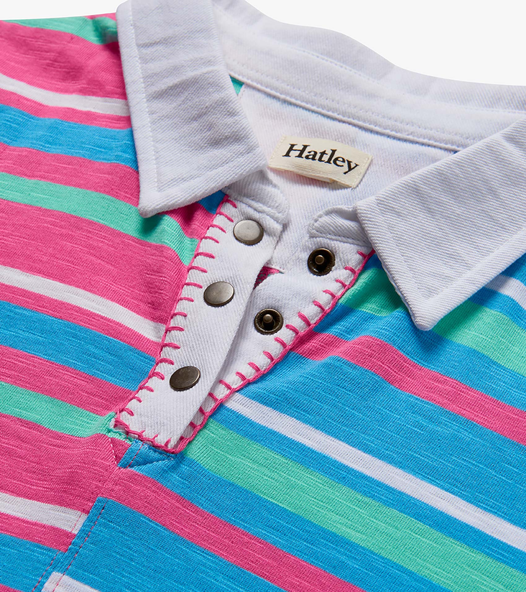 Girls Mixed Stripes Cotton Polo Dress | Hatley Onsale Girls