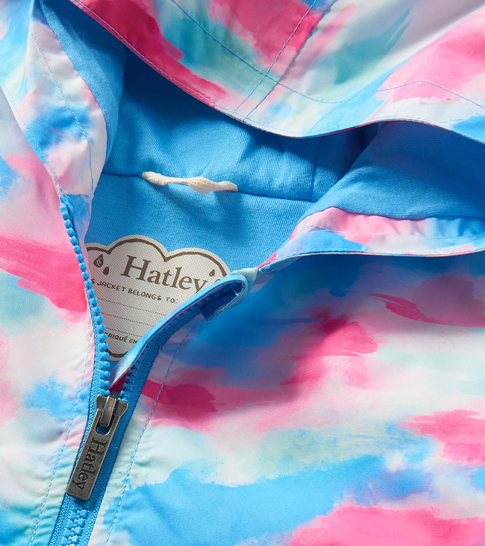 Girls Sunset Tie Dye Microfiber Rain Jacket | Hatley For Girls